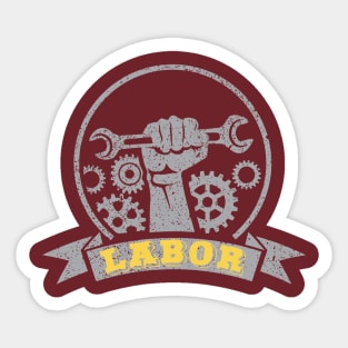 Labour, gift for workers. Sticker